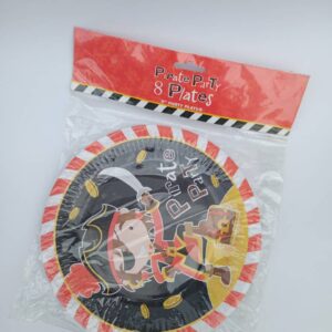 pirate party paper plate 8pk