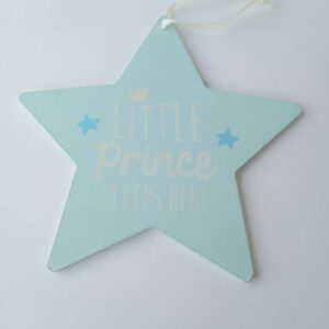 prince princess wooden plaque