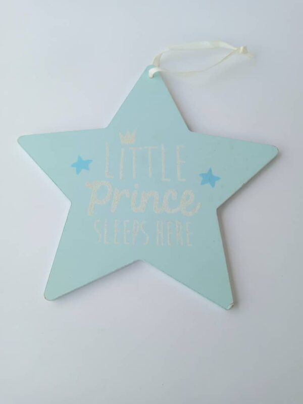 prince princess wooden plaque