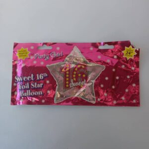 sweet 16th foil star 24in
