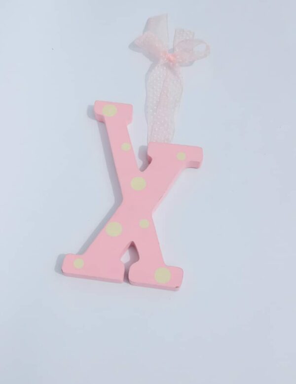 x pink door sign