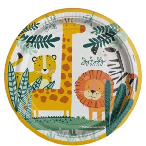 Get Wild Safari Party Paper Plates 8pk-23cm