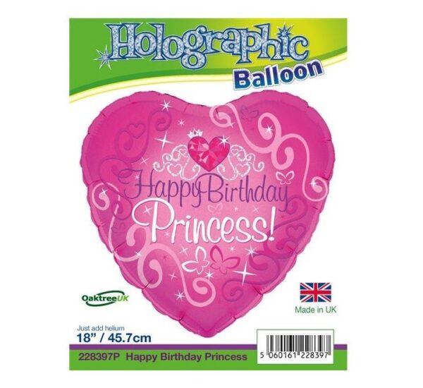 Happy Birthday Princess Foil 18”