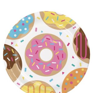Doughnut Time Plates - 23cm Paper Plates 8pk