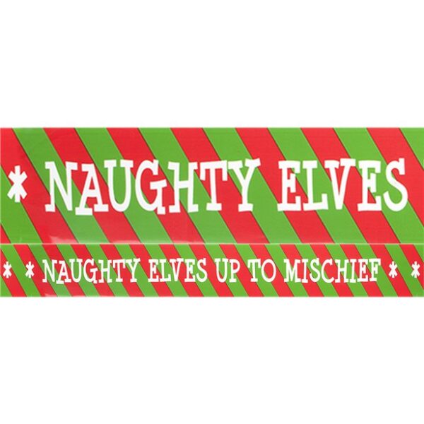 Naughty Elf Caution Tape 3pk