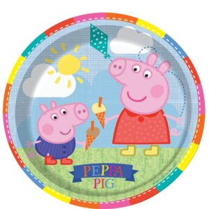 Peppa Pig Paper Plates 8pk - 23cm