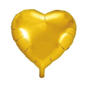 Gold Heart Foil Balloon 45cm