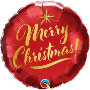 Merry Christmas Gold Script Balloon 18” (Copy)