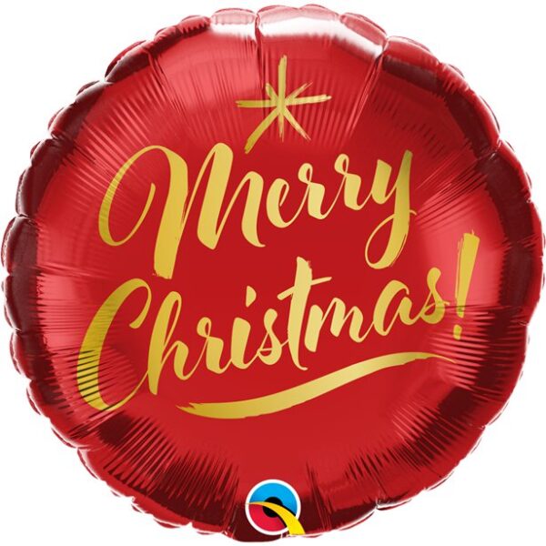 Merry Christmas Gold Script Balloon 18” (Copy)