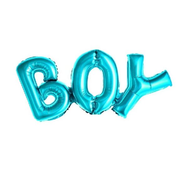Blue Boy Phrase Air Fill Balloon