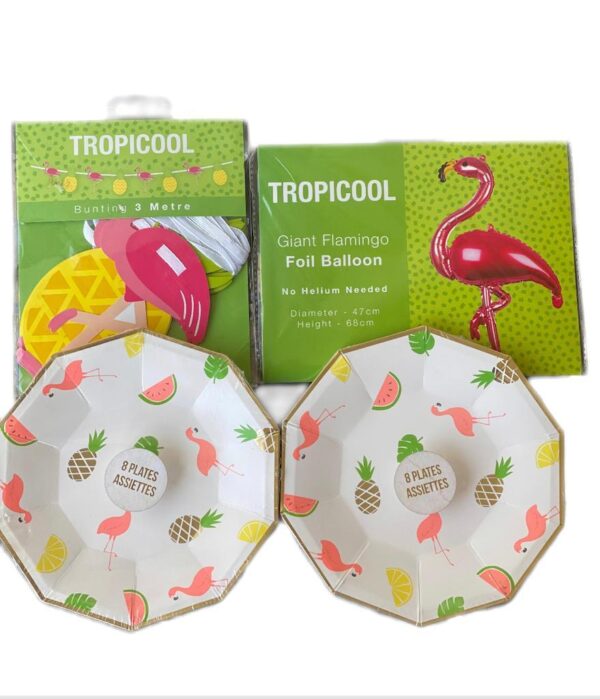 Tropical Flamingo 4 pc Set