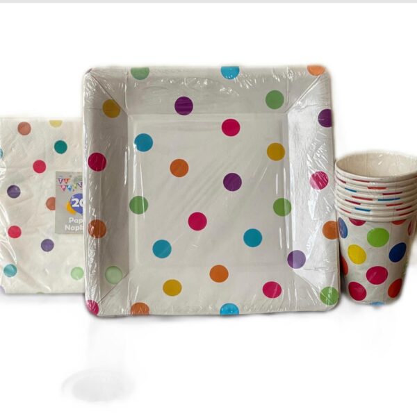 Polka Dot Rainbow 3pc Set