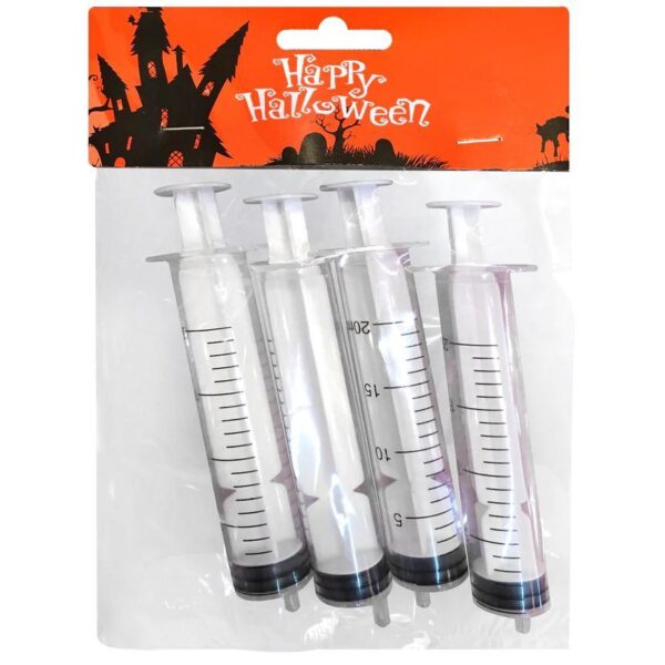 Halloween Party Syringes -4 Pk