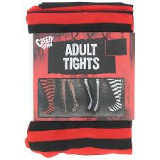 Halloween Tights- Black and Red