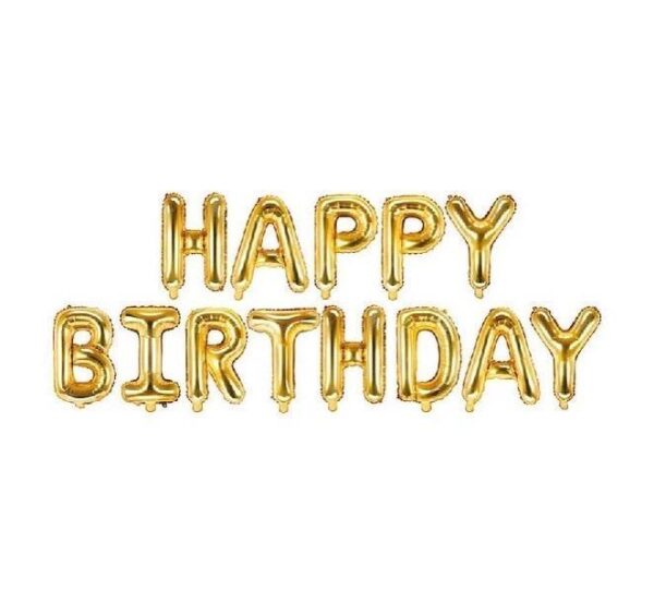 Happy Birthday Foil Balloon Banner