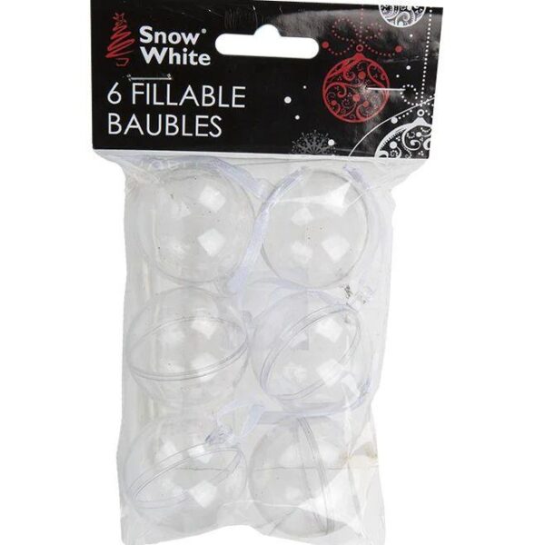 40mm Self Fill Baubles-6pcs - Image 2