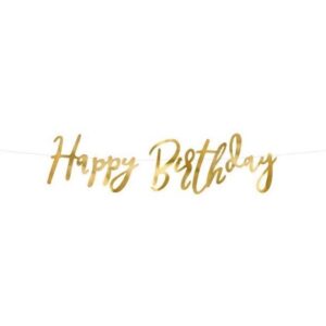 Gold Foil Happy Birthday