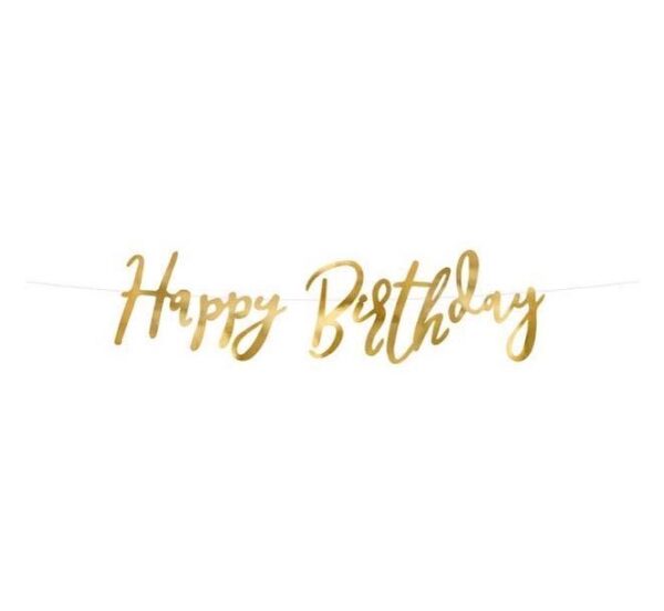 Gold Foil Happy Birthday