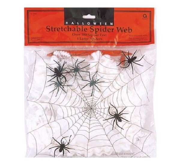 Spider Web with Spiders 100g