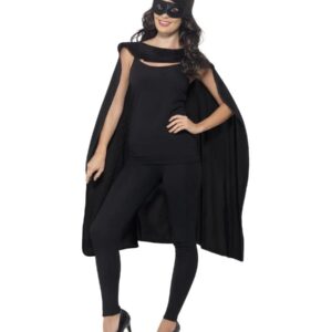 Unisex Black Cape with Eye mask