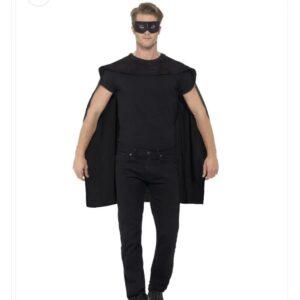 Unisex Black Cape with Eye mask